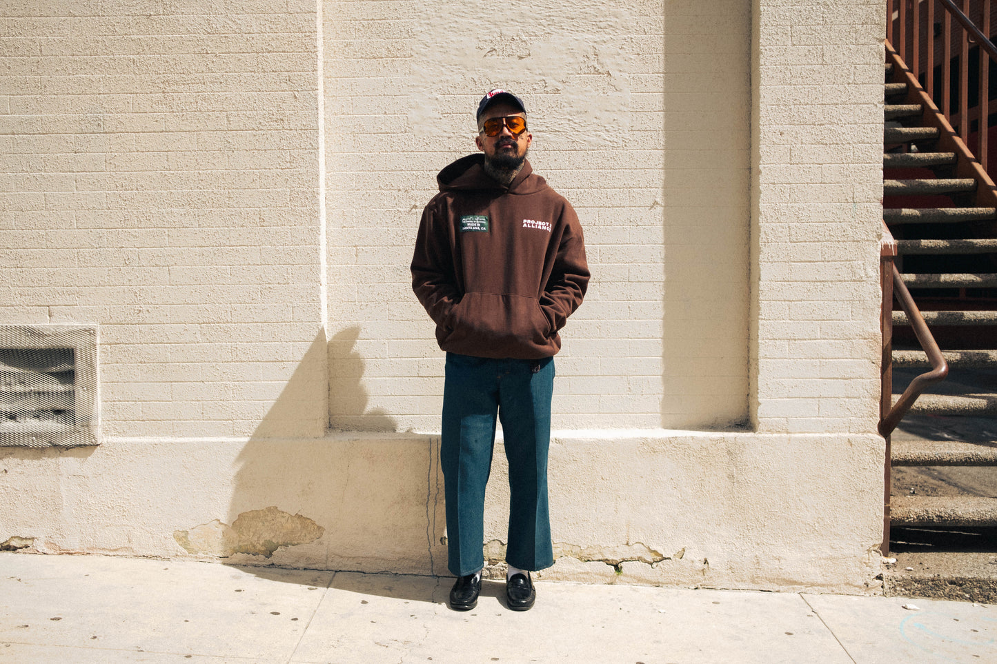 Chocolate Fit Clock Heavyweight Hoodie
