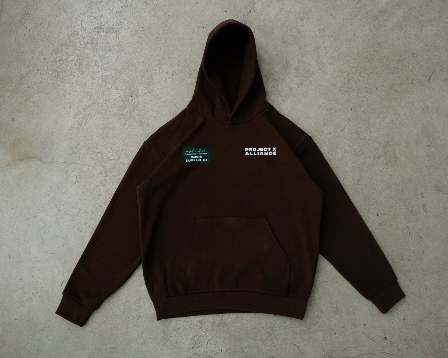 Chocolate Fit Clock Heavyweight Hoodie
