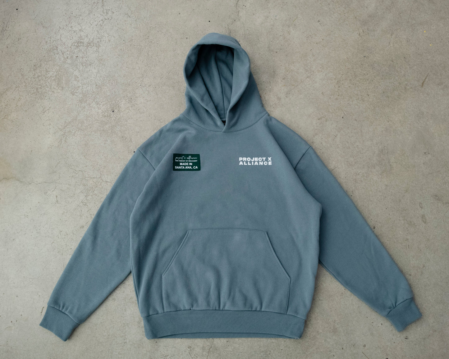 Blue Magic Fit Clock Heavyweight Hoodie