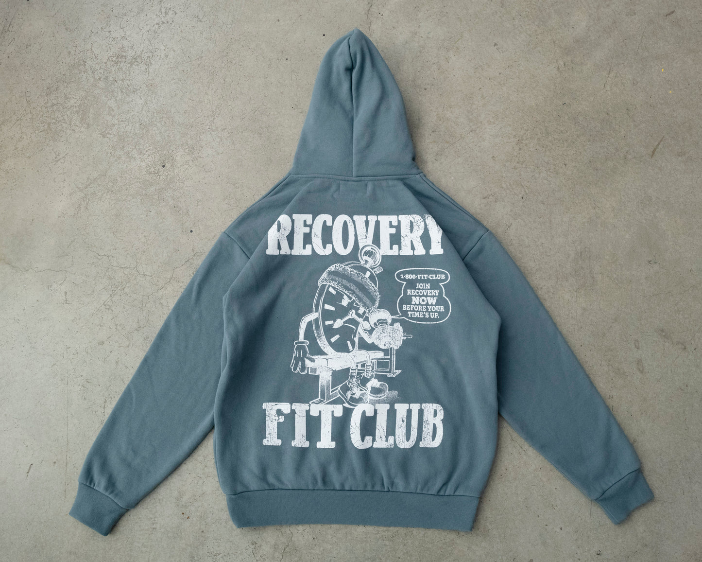 Blue Magic Fit Clock Heavyweight Hoodie