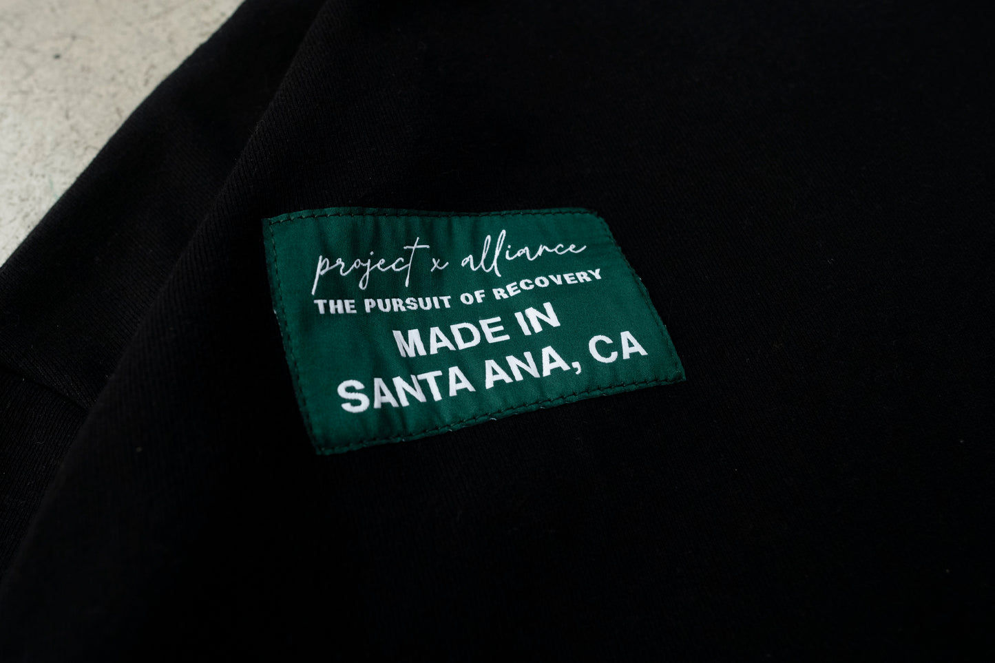Black Run Clock Heavyweight Hoodie