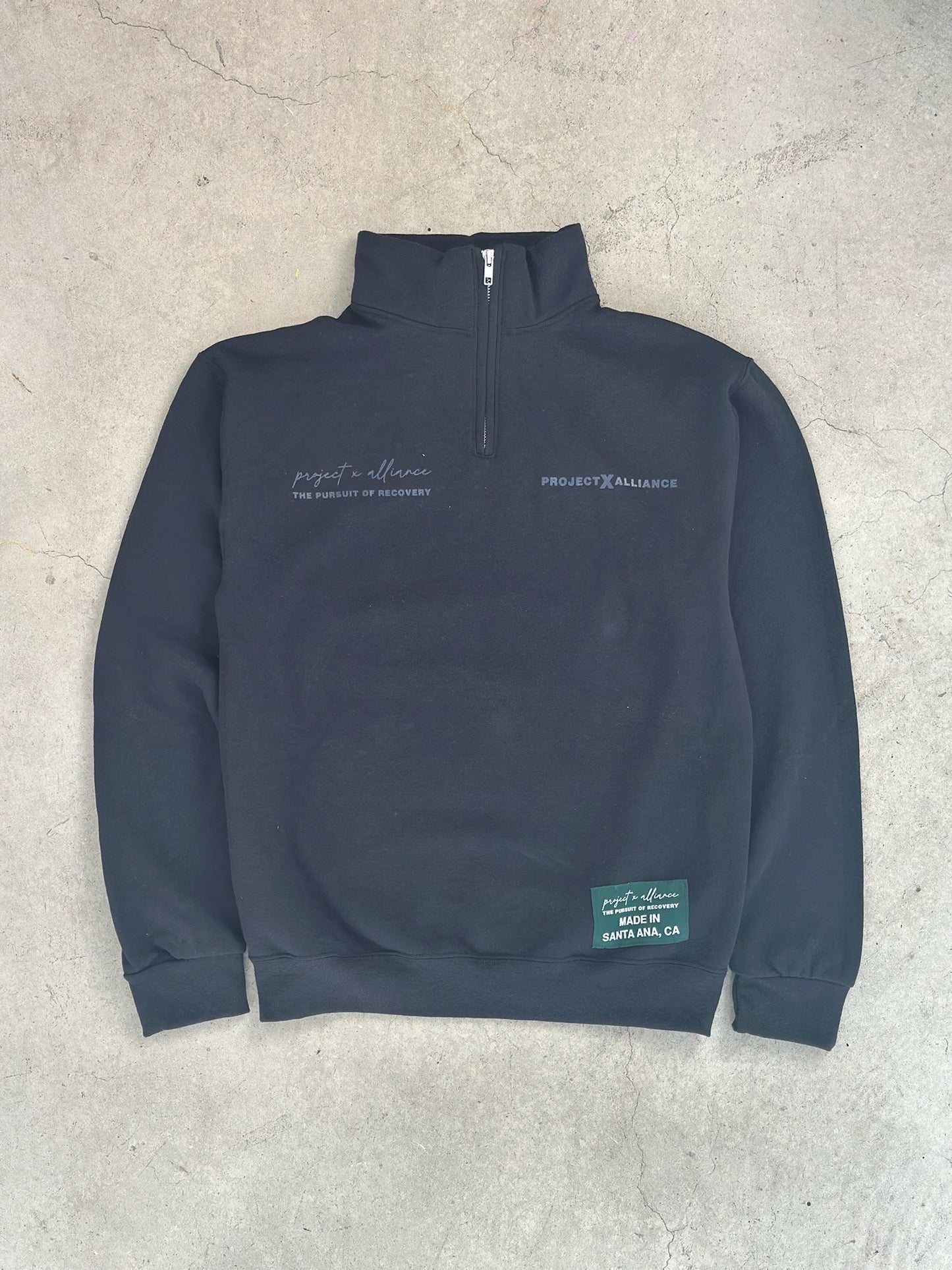 The Black Pursuit Quarter Zip Pullover