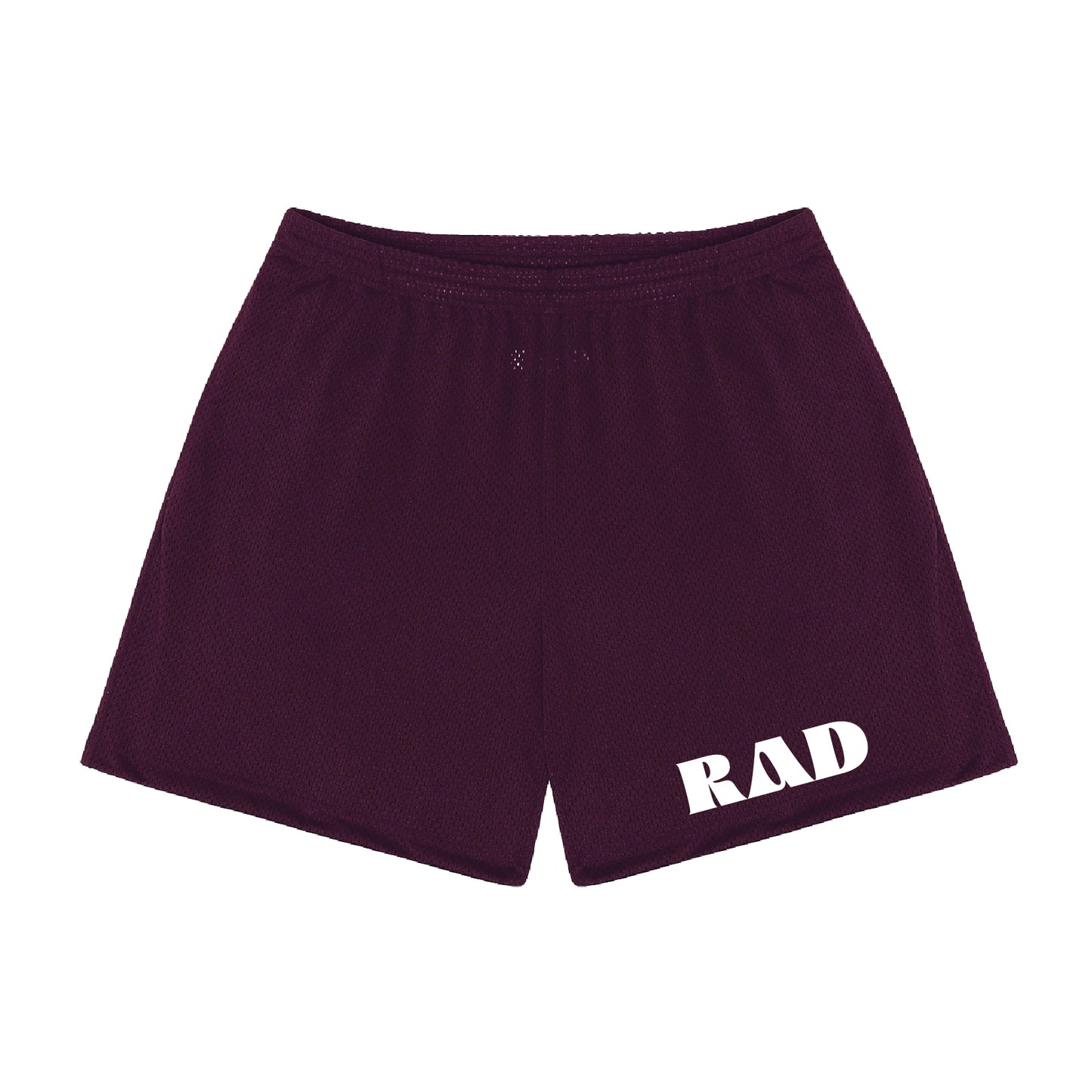 RAD Mesh Gym Shorts Maroon